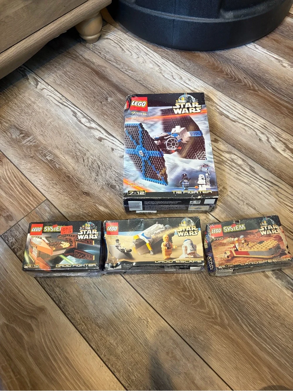 Lot of four sealed official, rare, retired Lego Star Wars sets see description